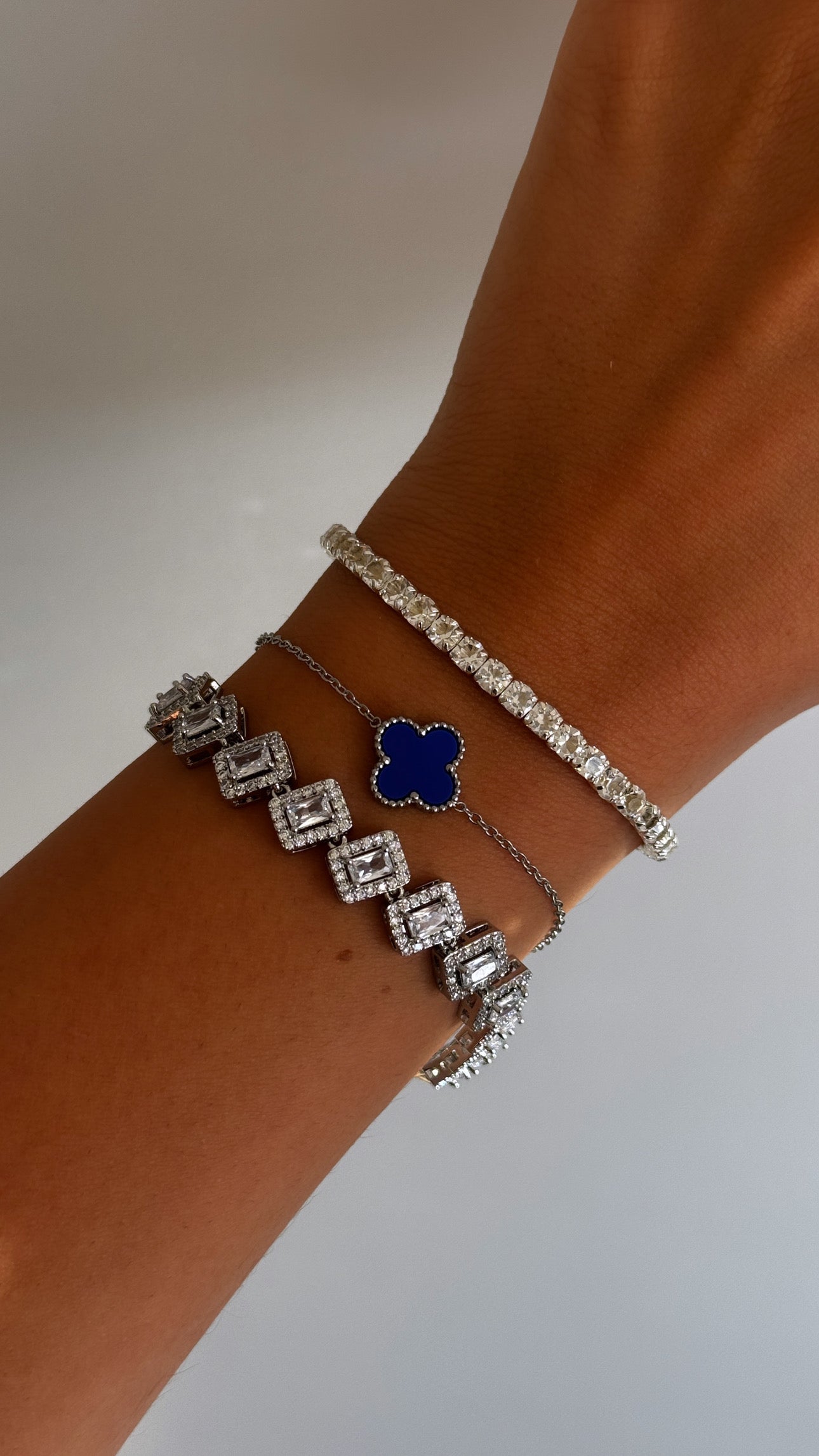 Armbanden set zilver