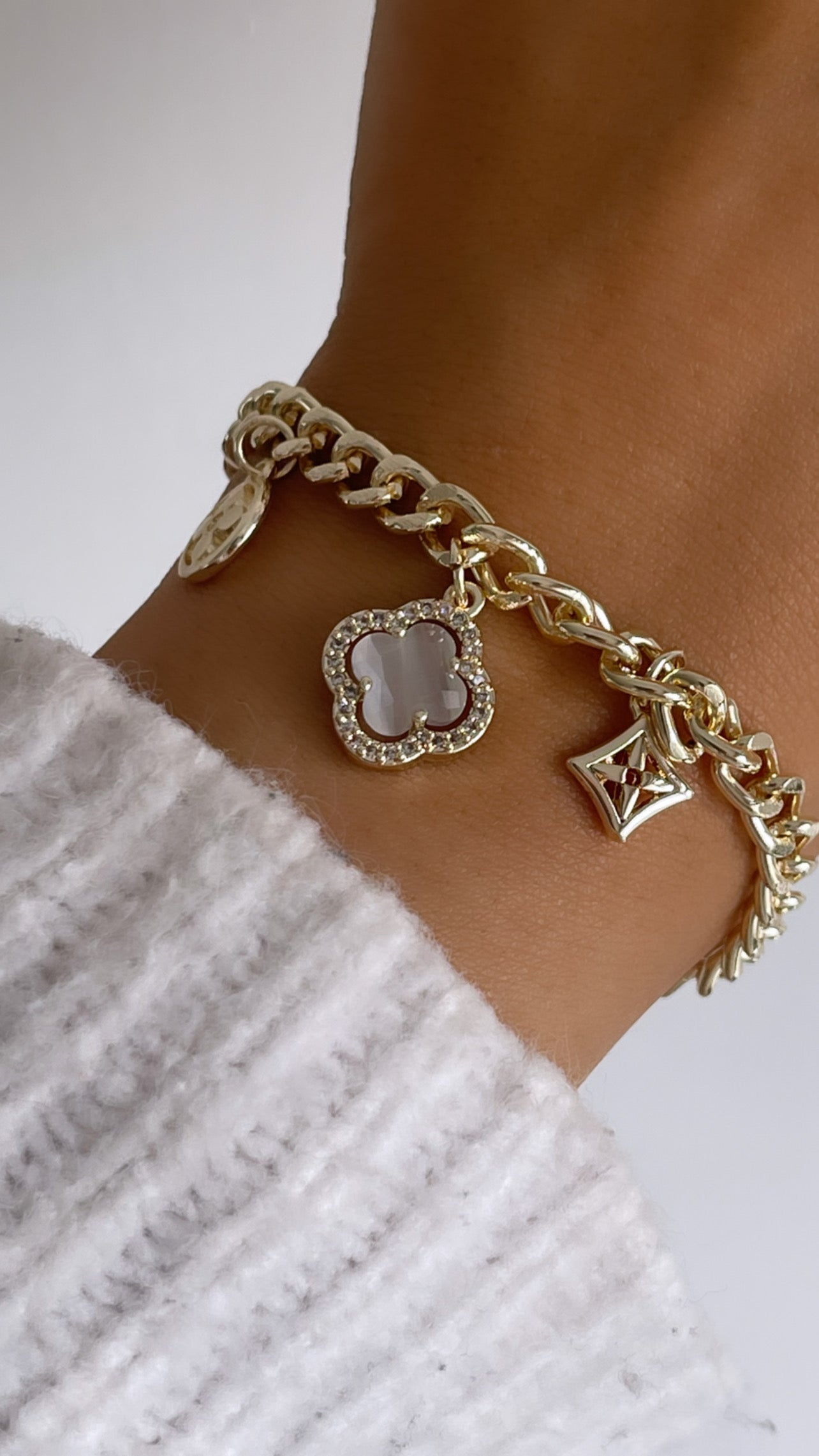 Luna armband wit