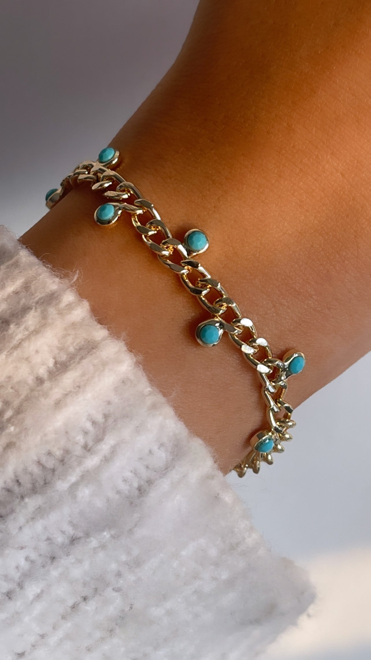 Maysa armband blauw