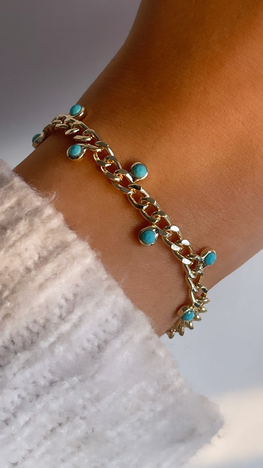 Maysa armband blauw